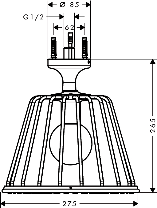 Верхний душ Hansgrohe AXOR NENDO 26032000