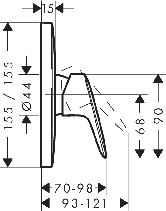 Смеситель для душа Hansgrohe LOGIS 71605000