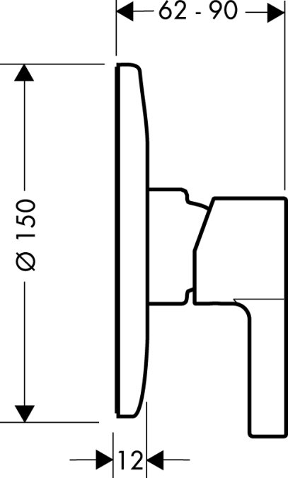 Смеситель для душа Hansgrohe METRIS S 31661000