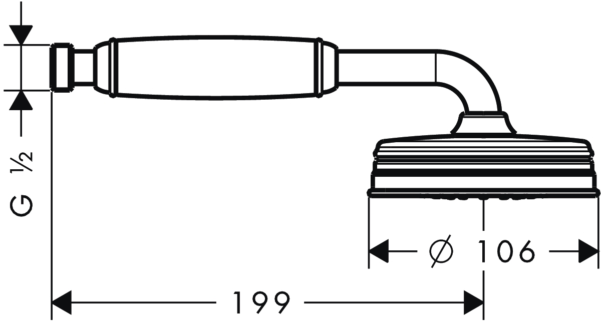 Ручной душ Hansgrohe AXOR MONTREUX 16320820