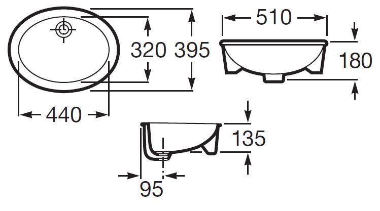 Умывальник Roca NEO-SELENE 322307000