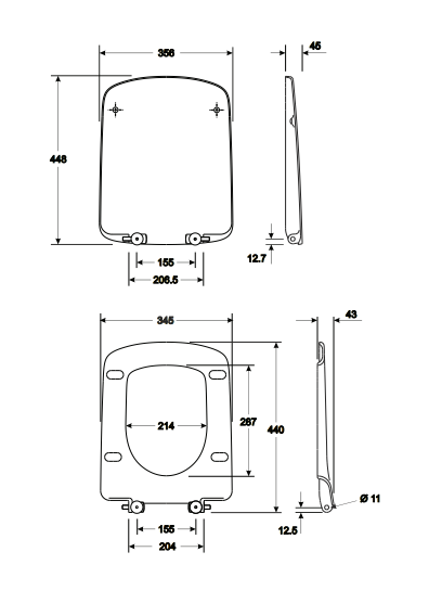 Cиденье с крышкой Kolo NOVA PRO M30117000