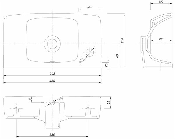 Умывальник Kolo NOVA PRO M32347000