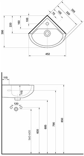 Умывальник Kolo PRIMO K82745000