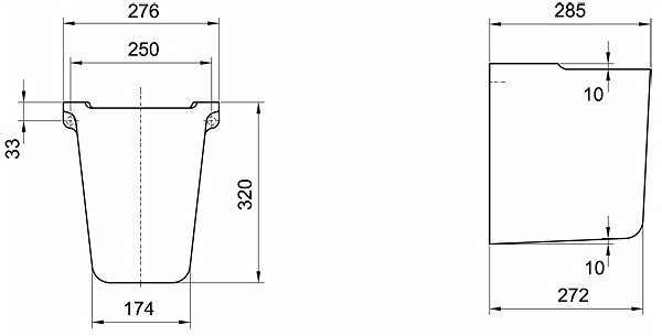 Полупьедестал Kolo PRIMO K87100000