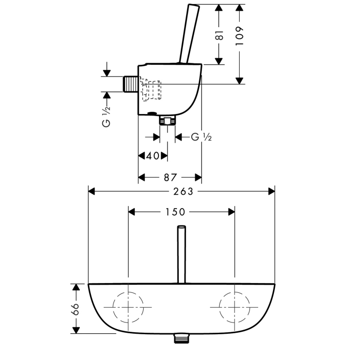 Смеситель для душа Hansgrohe PURAVIDA 15672400