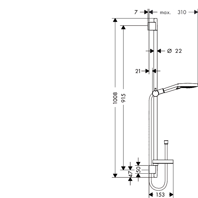 Душевой набор Hansgrohe RAINDANCE SELECT 26631400