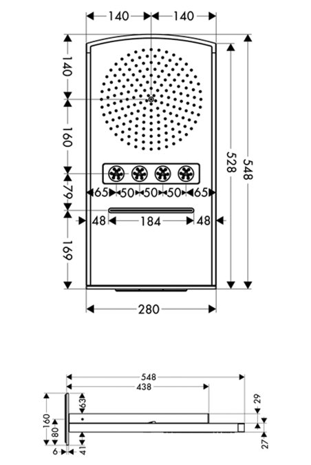 Верхний душ Hansgrohe RAINDANCE 28411000