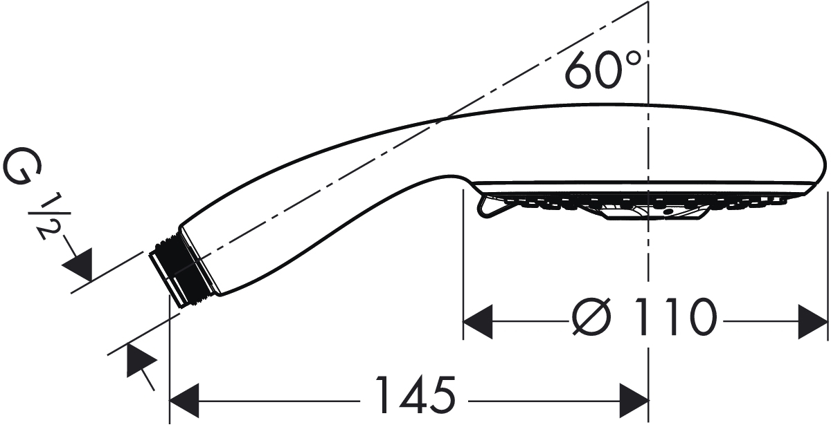 Ручной душ Hansgrohe RAINDANCE 28502000