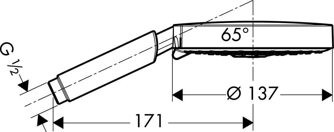 Ручной душ Hansgrohe RAINDANCE 28550000