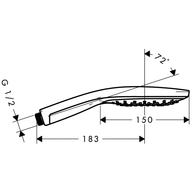 Ручной душ Hansgrohe RAINDANCE SELECT 28587000(steel optic)