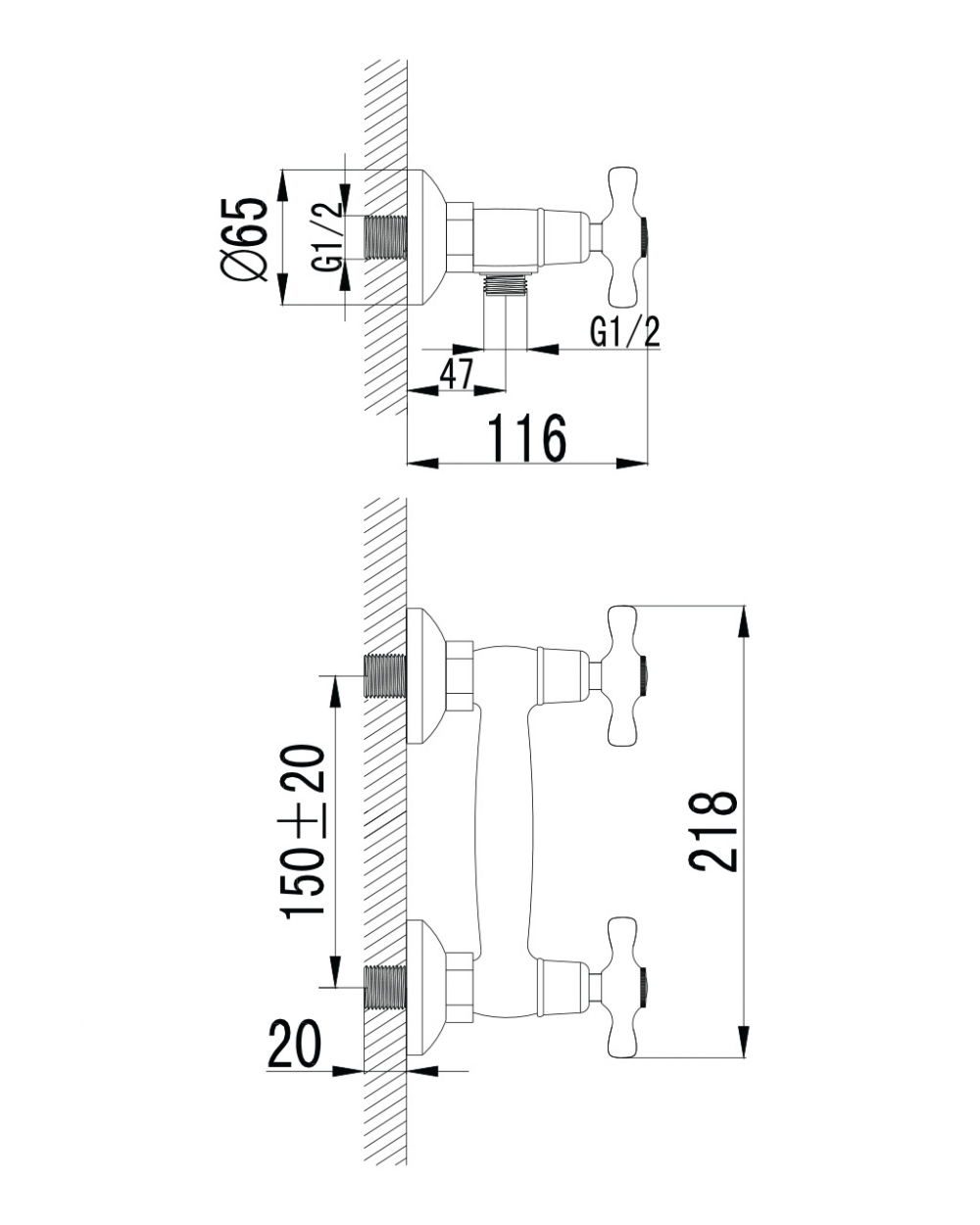 Смеситель для душа Imprese RALSKO NEW 15240NEW