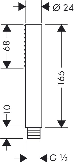 Ручной душ Hansgrohe AXOR STARCK 10531000