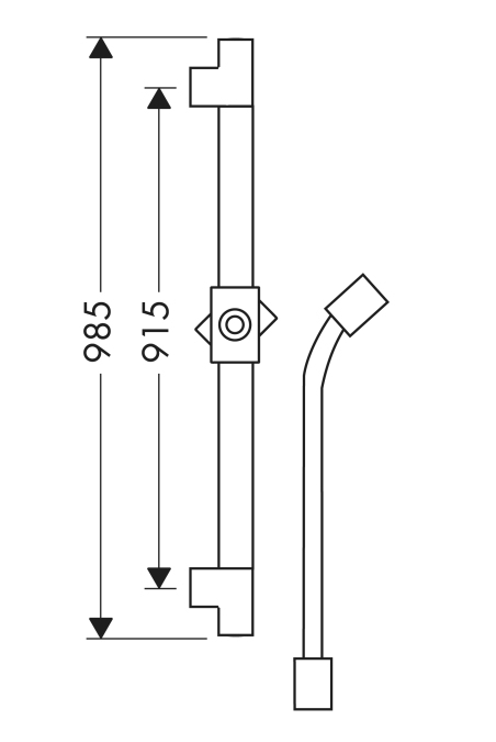 Душевая штанга Hansgrohe AXOR STARCK 27830000