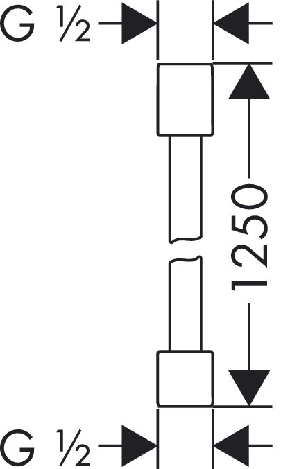 Шланг душевой Hansgrohe AXOR STARCK 28282000