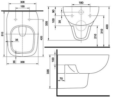 Унитаз подвесной Kolo STYLE L23100900