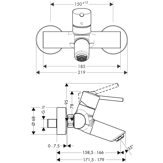 Смеситель для раковины Hansgrohe TALIS 32047000