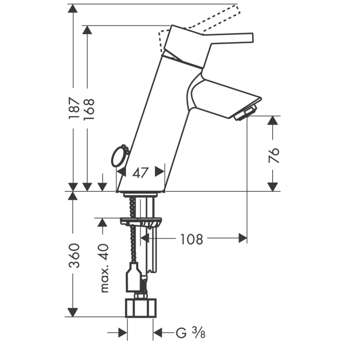 Смеситель для раковины Hansgrohe TALIS 32048000