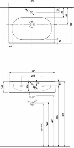 Умывальник Kolo TWINS L51161