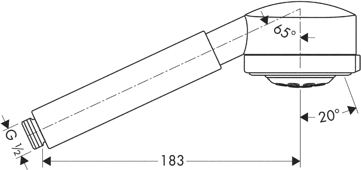 Ручной душ Hansgrohe AXOR UNO 38850000