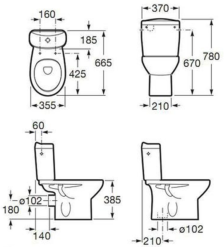 Компакт Roca VICTORIA 34940200W