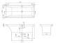 VILLEROY & BOCH SQUARO ванна 170*75см в комплекте с ножками(UBQ170SQR2V-01) - 1