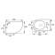 VOLLE AMADEUS Rimless унитаз 56*36*40см подвесной безободковый, сиденье твердое Slim slow-closing(13-06R-055) - 1