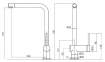 Смеситель для кухни Fabiano FKM 55 SS Beton - 1