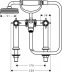 Смеситель для ванны Hansgrohe AXOR MONTREUX 16542000 - 1
