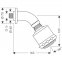 Верхний душ Hansgrohe 27475000 - 1