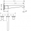 Смеситель для раковины Hansgrohe AXOR BOUROULLEC 19136000 - 1