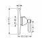 Термостат для душа Hansgrohe AXOR CARLTON 17710000 - 1