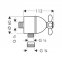 Шланговое подсоединение Hansgrohe AXOR CARLTON 17883000 - 1