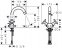 Смеситель для раковины Hansgrohe LOGIS 71270000 - 1