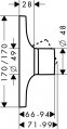 Cмеситель для душа Hansgrohe AXOR MASSAUD 18655000 - 1