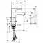 Смеситель для раковины Hansgrohe METRIS 31080000 - 1