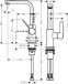 Смеситель для раковины Hansgrohe METRIS 31161000 - 1