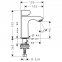 Смеситель для раковины Hansgrohe METRIS 31166000 - 1