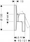 Смеситель для душа Hansgrohe METRIS 31665000 - 1