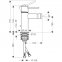 Смеситель для биде Hansgrohe AXOR UNO2 38210000 - 1
