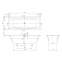 VILLEROY & BOCH TARGA STYLE ванна 170*70см(UBA177FRA2V-01) - 2
