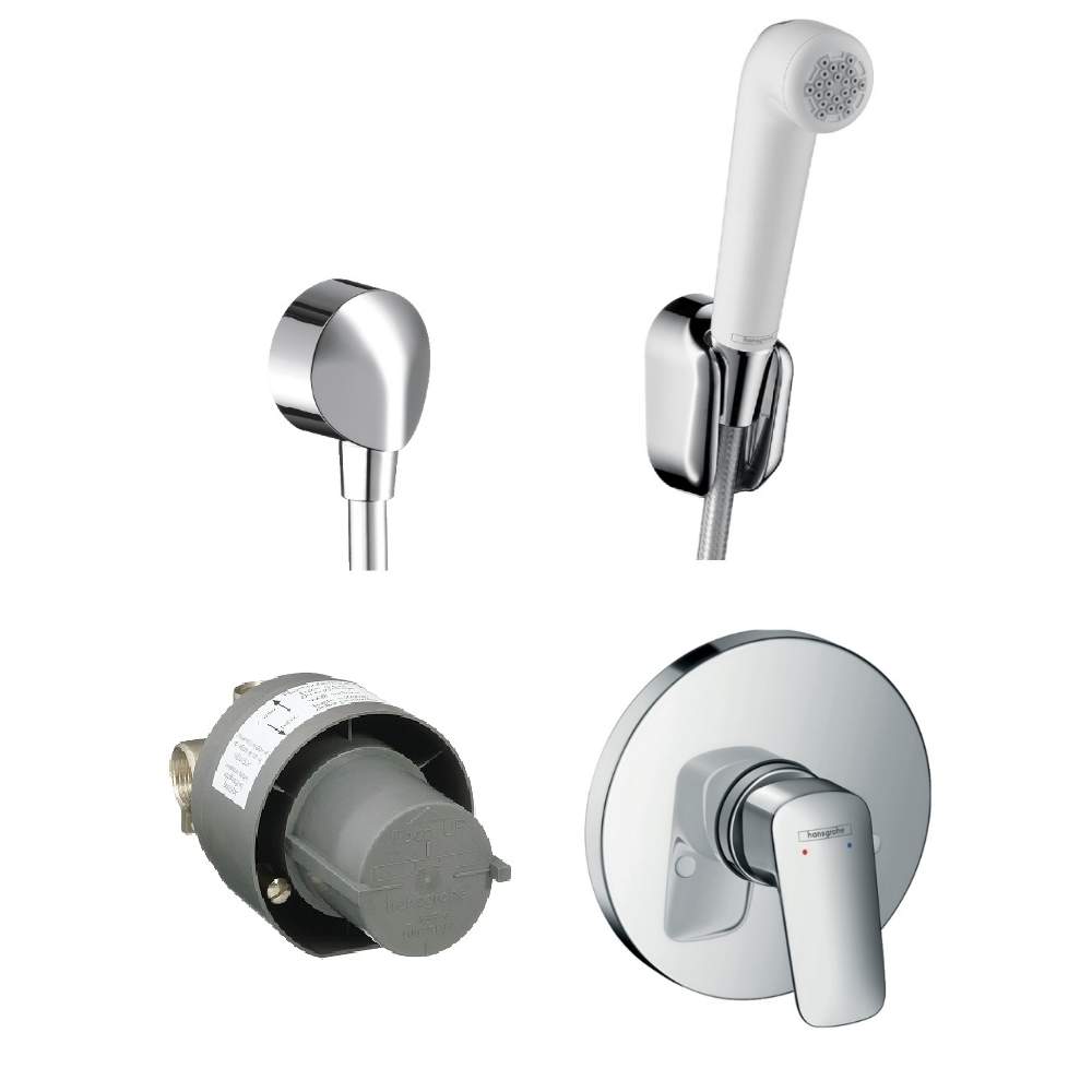 HANSGROHE LOGIS набор скрытого монтажа с гигиенической лейкой (71666000+27454000+32127000)(1112019) - 33661