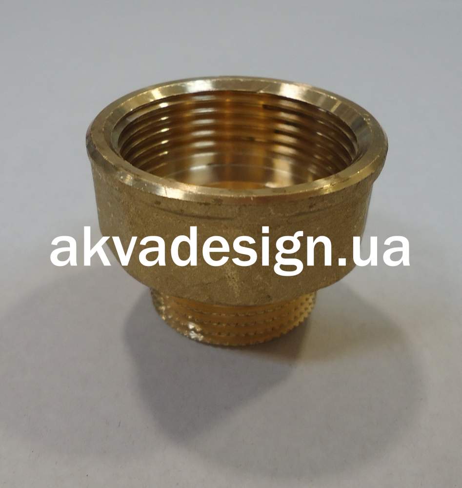 Переходник под ключ латунный 1/2"×1" НВ Pattaroni  (F272R006) - 33227