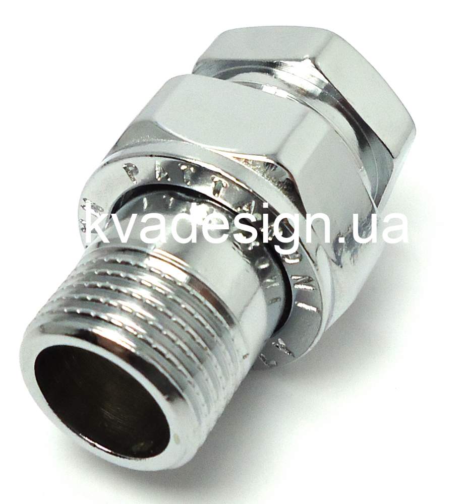 Сборка американка полированная хромированная 1/2" ВН Pattaroni (F803CR002) - 33286