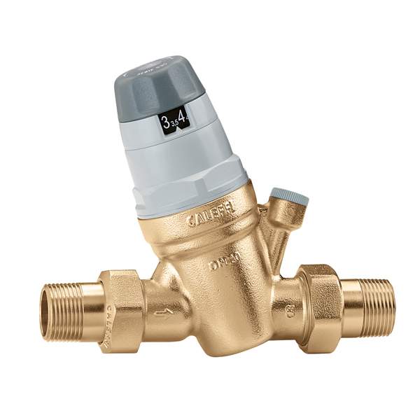 Редуктор давления Caleffi 535040 1/2" (с регулировочной шкалой и подключением манометра) (для холодной воды) - 30833