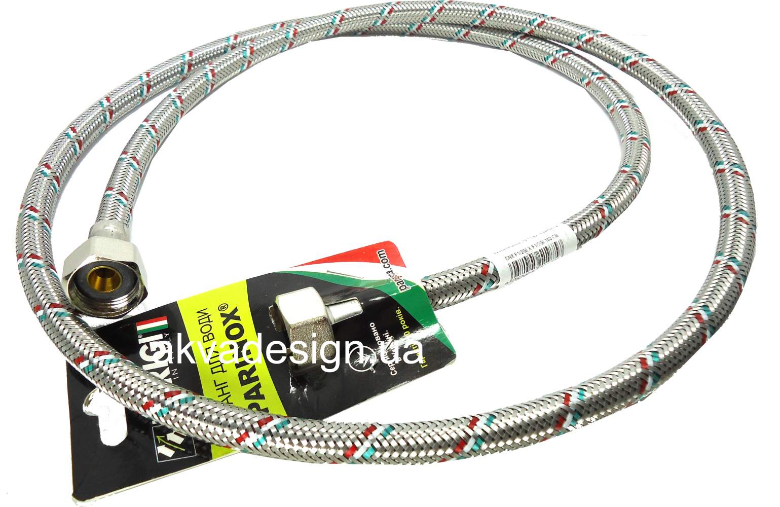 Гибкий шланг для воды Parinox DN8 1/2"х1/2" ВВ PARIGI 1,5м - 33242