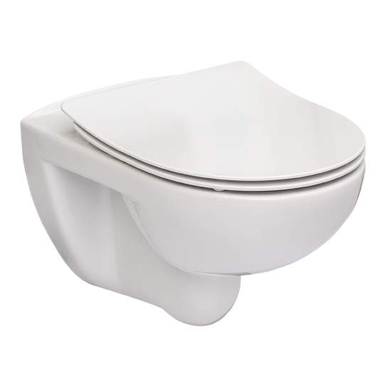 ROCA VICTORIA Rimless унитаз подвесной, с сиденьем Slim, с системой плавного опускания(A34H398000)