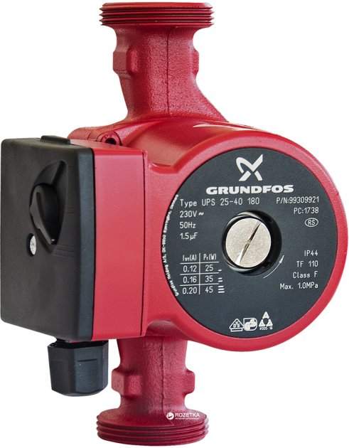 Циркуляционный насос grundfos UPS 25-40 180 (98367575) - 34105