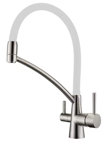 Смеситель для кухни Fabiano FKM 31.10 Inox White - 33557
