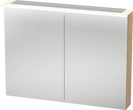 DURAVIT HAPPY D.2 шкафчик зеркальный 100*13,8/20.8см, с подсветкой, цвет дуб европейский (52)(H2759505252) - 33885
